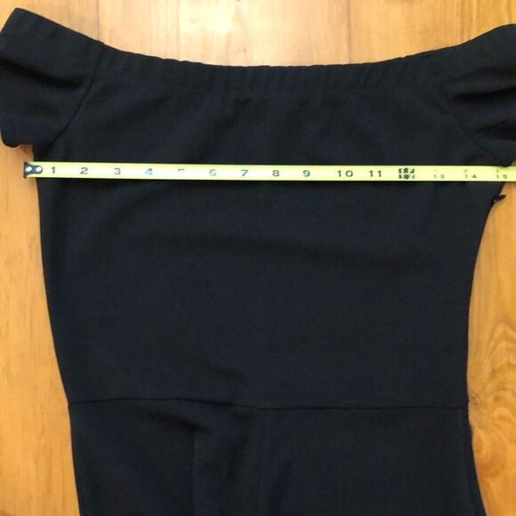 Lulu’s Black Off the Shoulder Alleyoop Jumpsuit - Picture 12 of 14